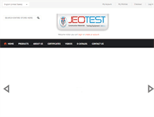 Tablet Screenshot of jeotest.com.tr